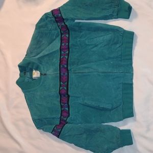 Vintage 80s MESA RIDGE Soft Leather Suede Bomber Jacket